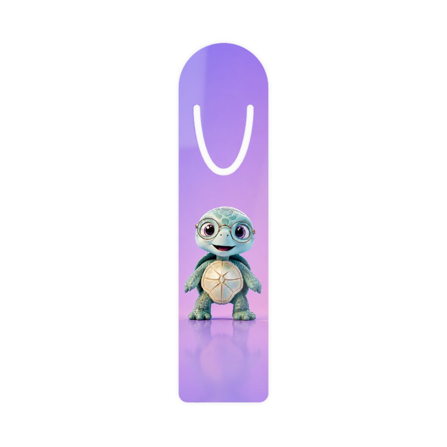 Eli the Turtle Bookmark – Cute Mint Turtle Reading Buddy